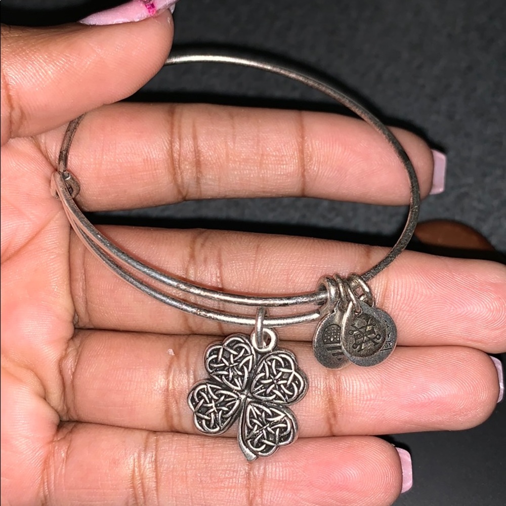 Four Leaf Clover Alex and Ani Charm Bangle